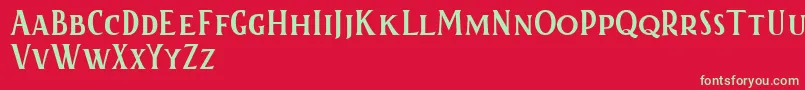 Kertayasafree Font – Green Fonts on Red Background