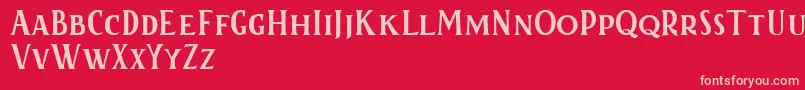 Kertayasafree Font – Pink Fonts on Red Background