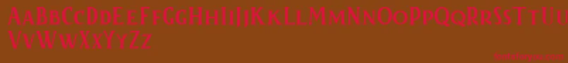 Kertayasafree Font – Red Fonts on Brown Background
