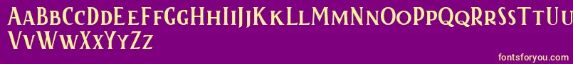 Kertayasafree Font – Yellow Fonts on Purple Background