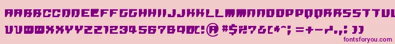 Rpg ffy Font – Purple Fonts on Pink Background