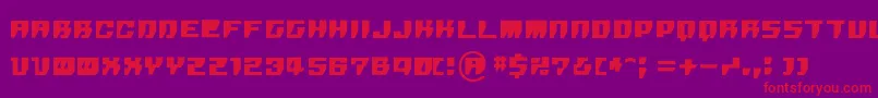 Rpg ffy Font – Red Fonts on Purple Background