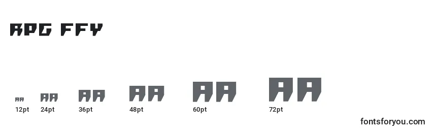 Размеры шрифта Rpg ffy