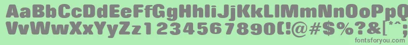 RollingnooneExtrabold Font – Gray Fonts on Green Background