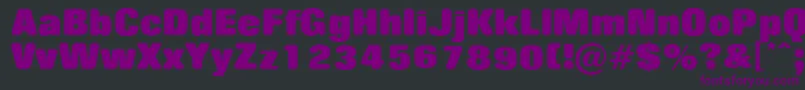 RollingnooneExtrabold Font – Purple Fonts on Black Background