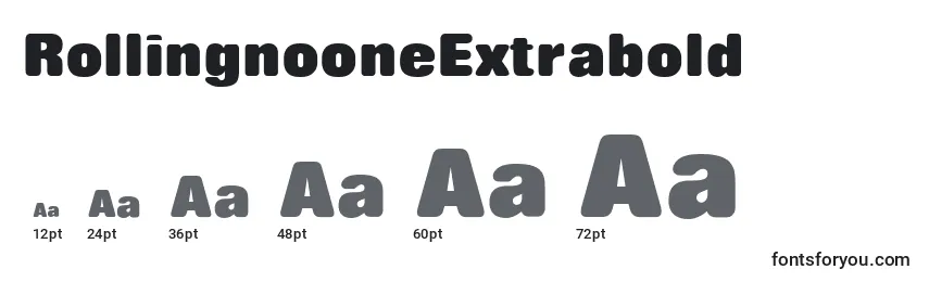 RollingnooneExtrabold Font Sizes