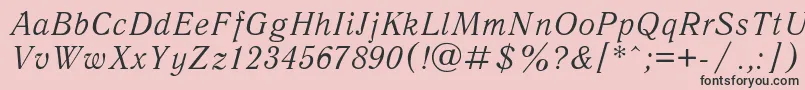 Antiquai Font – Black Fonts on Pink Background