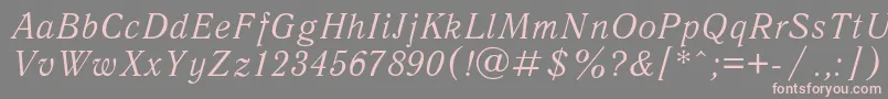 Antiquai Font – Pink Fonts on Gray Background