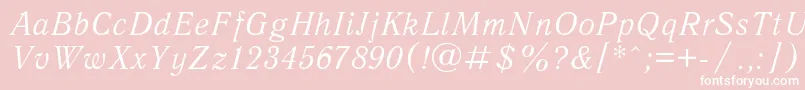 Antiquai Font – White Fonts on Pink Background