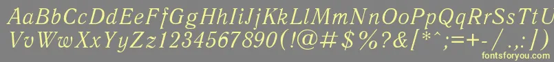 Antiquai Font – Yellow Fonts on Gray Background