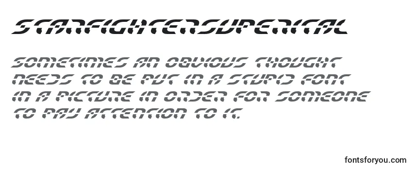 Review of the Starfightersuperital Font