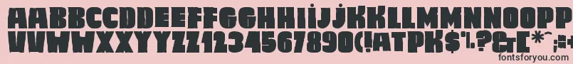 Caligula Font – Black Fonts on Pink Background