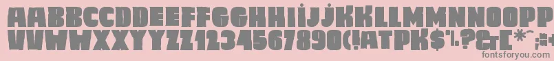 Caligula Font – Gray Fonts on Pink Background