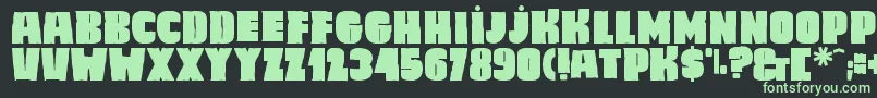 Caligula Font – Green Fonts on Black Background