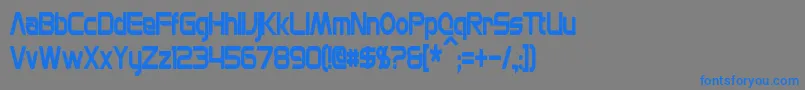 MonsOlympiaCondensedBold Font – Blue Fonts on Gray Background