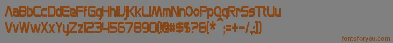 MonsOlympiaCondensedBold Font – Brown Fonts on Gray Background