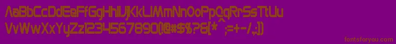 MonsOlympiaCondensedBold Font – Brown Fonts on Purple Background