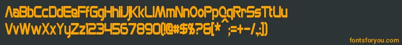 MonsOlympiaCondensedBold Font – Orange Fonts on Black Background