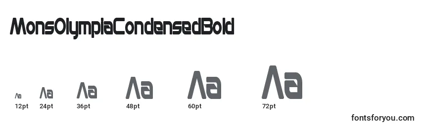 MonsOlympiaCondensedBold Font Sizes