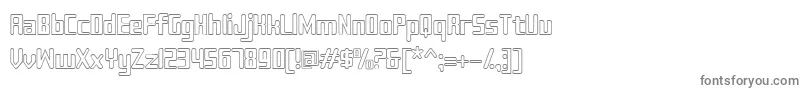Шрифт Sujeta Outline – серые шрифты на белом фоне