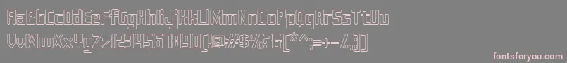 Sujeta Outline Font – Pink Fonts on Gray Background