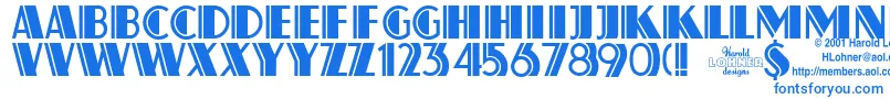 Atlassol Font – Blue Fonts on White Background