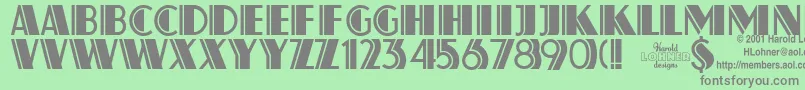 Atlassol Font – Gray Fonts on Green Background