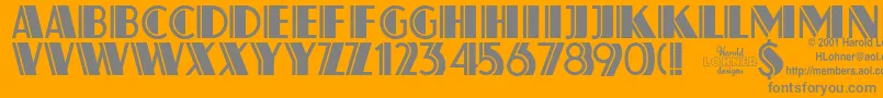 Atlassol Font – Gray Fonts on Orange Background