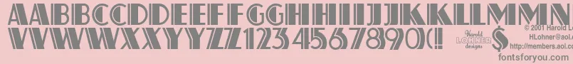 Atlassol Font – Gray Fonts on Pink Background