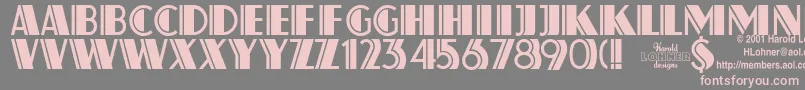 Atlassol Font – Pink Fonts on Gray Background