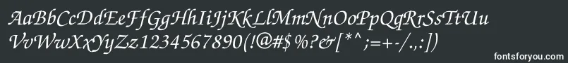 ZapfchanceryttItalic Font – White Fonts