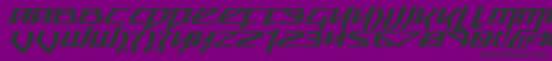 SnubfighterItalic Font – Black Fonts on Purple Background