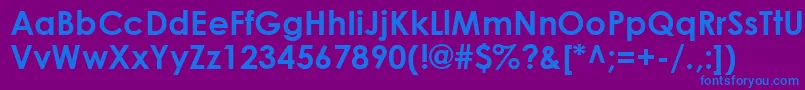 Шрифт CenturyGothicBold – синие шрифты на фиолетовом фоне