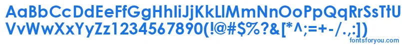 CenturyGothicBold Font – Blue Fonts on White Background