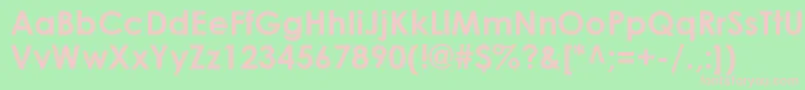 CenturyGothicBold Font – Pink Fonts on Green Background
