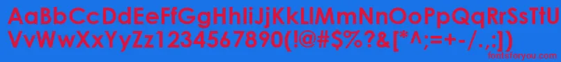 CenturyGothicBold Font – Red Fonts on Blue Background