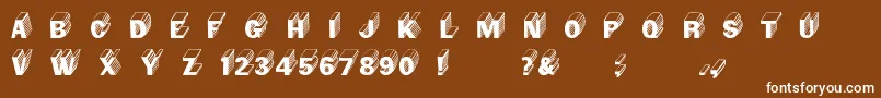 Salter Font – White Fonts on Brown Background