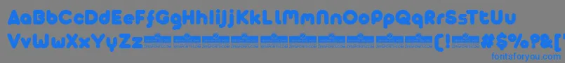 AristaProAlternateFatTrial-Schriftart – Blaue Schriften auf grauem Hintergrund