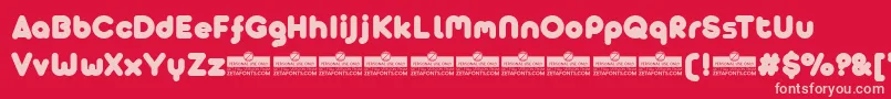AristaProAlternateFatTrial Font – Pink Fonts on Red Background