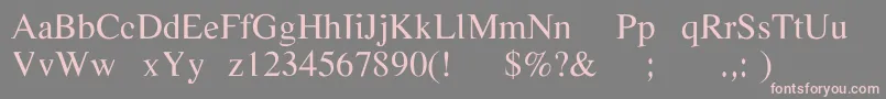 Softtimes Font – Pink Fonts on Gray Background