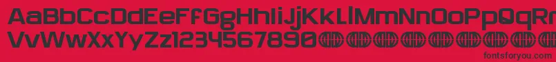 SylphieDemo Font – Black Fonts on Red Background