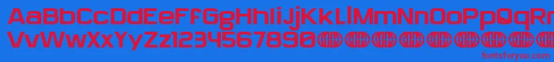 フォントSylphieDemo – 赤い文字の青い背景