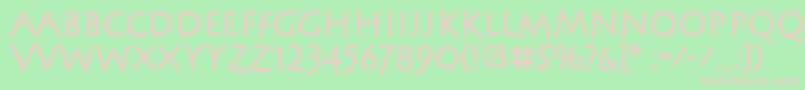 SteinantikBold Font – Pink Fonts on Green Background