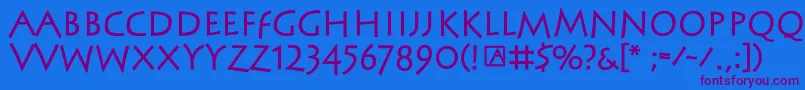 Подробнее о шрифте SteinantikBold Шрифт SteinantikBold – фиолетовые шрифты на синем фоне