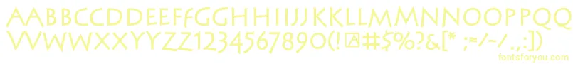 SteinantikBold Font – Yellow Fonts on White Background