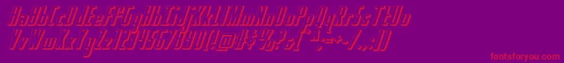 Hydrosquad3D Font – Red Fonts on Purple Background