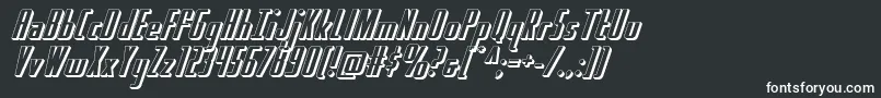 Шрифт Hydrosquad3D – белые шрифты
