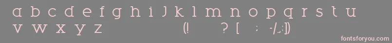 Phobo-fontti – vaaleanpunaiset fontit harmaalla taustalla