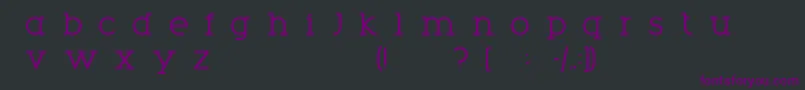 フォントPhobo – 黒い背景に紫のフォント