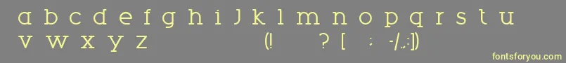 Шрифт Phobo – жёлтые шрифты на сером фоне